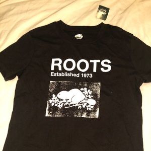 Roots Black Short-Sleeved Shirt